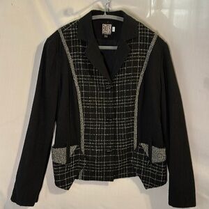 Vintage BETS by Canvasbacks Jacket Black Suit Dark Academia Blazer